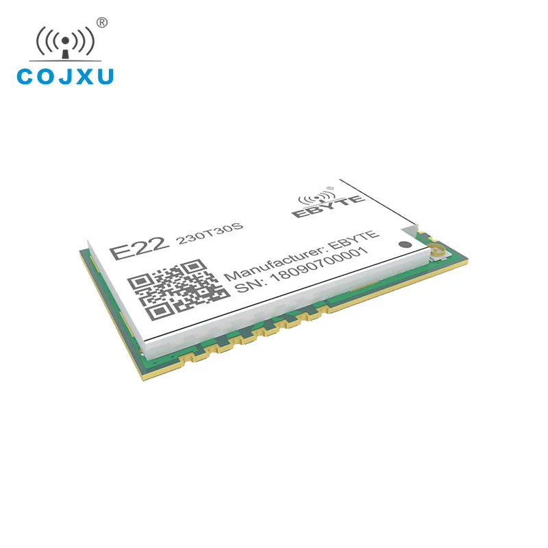 

SX1262 LoRa TCXO 230MHz 30dBm SMD E22-230T30S Wireless Transceiver IPEX Stamp Hole 1W Long Distance Transmitter and Receiver