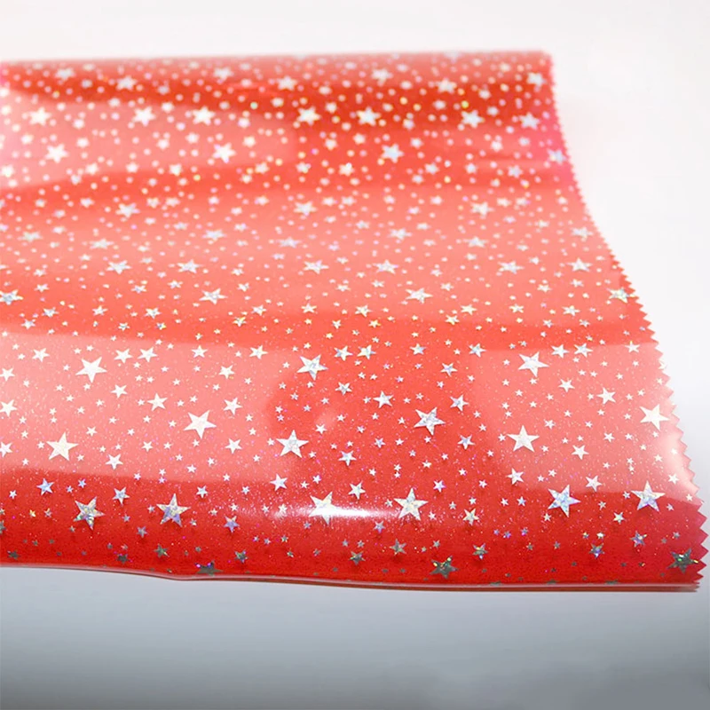1 шт. 20*30 см Серебряная Звезда блестки конфетный цвет пластиковая пленка Ручная