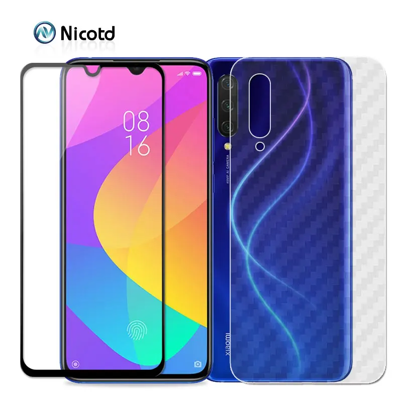 Полностью закаленное стекло для Xiaomi Redmi Note 8 Pro Защита экрана на 8A задняя пленка