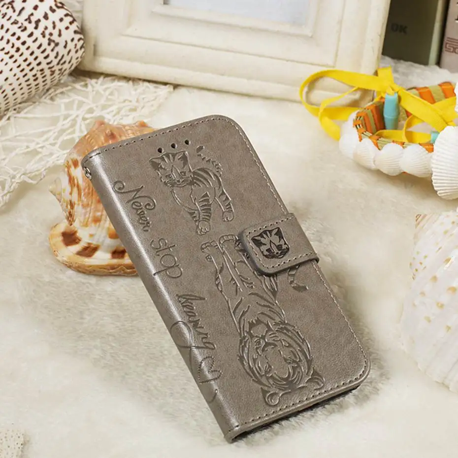 Кожаный флип-чехол с 3D кошкой и тигром для huawei P30 P20 Pro mate 30 Lite P Smart Z Y7 Prime Honor 9X20 Pro 8A 10i Y6