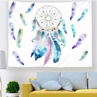 2022 dream catcher tapestry wall hanging hippie colorful tapestry psychedelic bohemian feather wall tapestry for bedroom decor