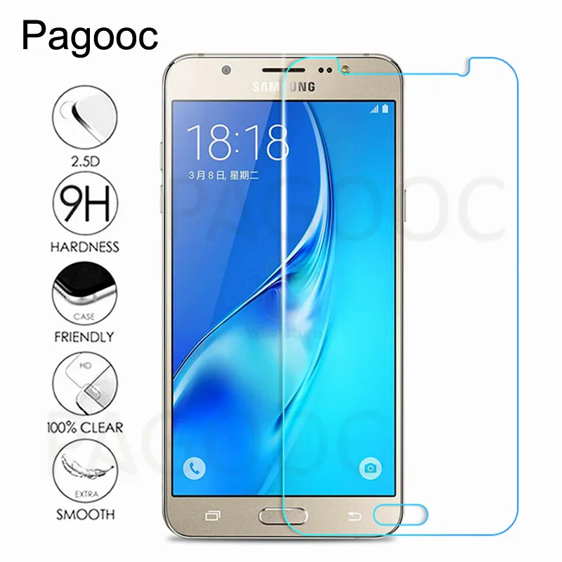 С уровнем твердости 9H закаленное Стекло на для Samsung Galaxy J3 J5 J7 J3 J7 S6 S7 Экран протектор из закаленного стекла фильм экран защитный Стекло чехол