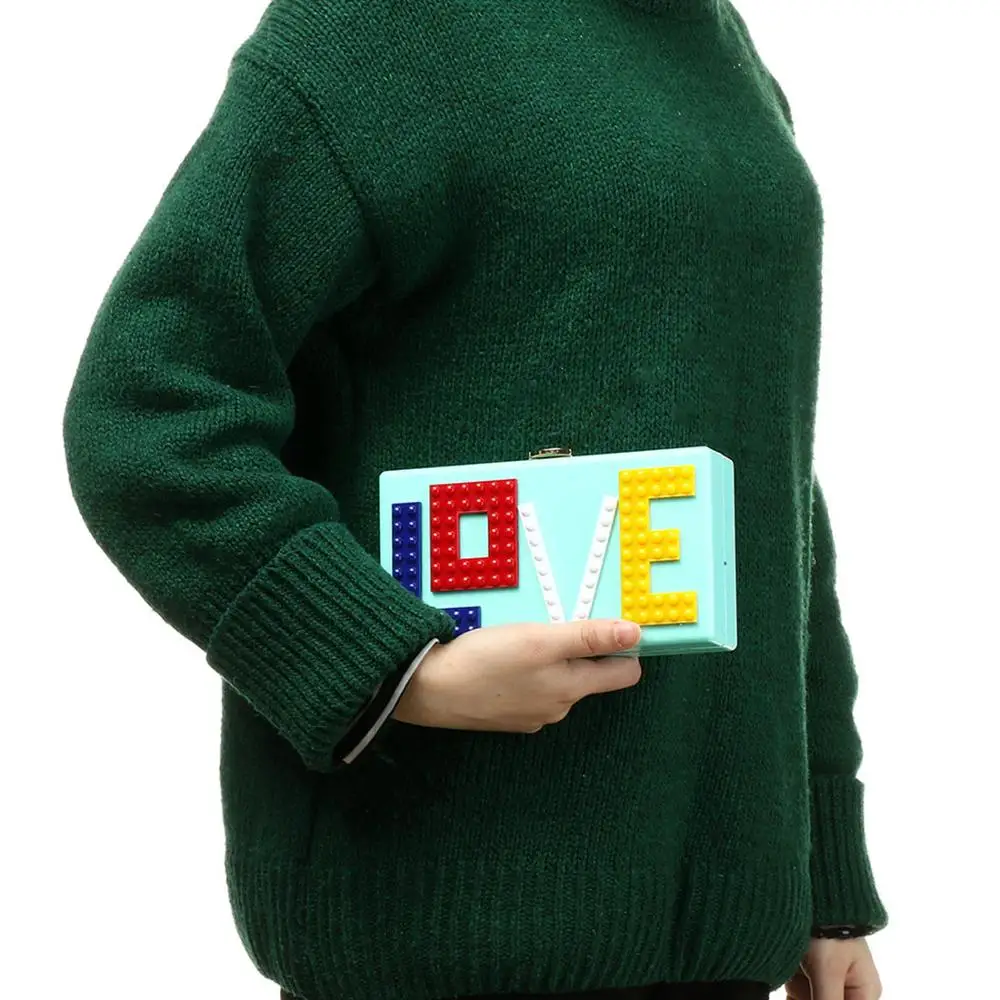 YYW модный клатч с коробкой кошелек сумки через плечо надписью Dream Brides Женский