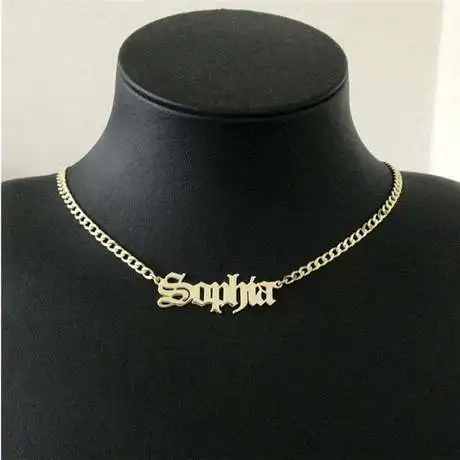 Lateefah 3mm Cuban chain personality necklace stainless steel custom hip hop necklace