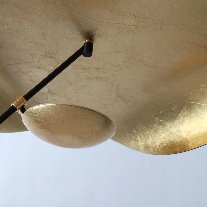 

2020 New Design LED Pendant Light Modern Postmodern Dining Room Bedroom Fixture Retro Black Gold Texture Hanging Lamp