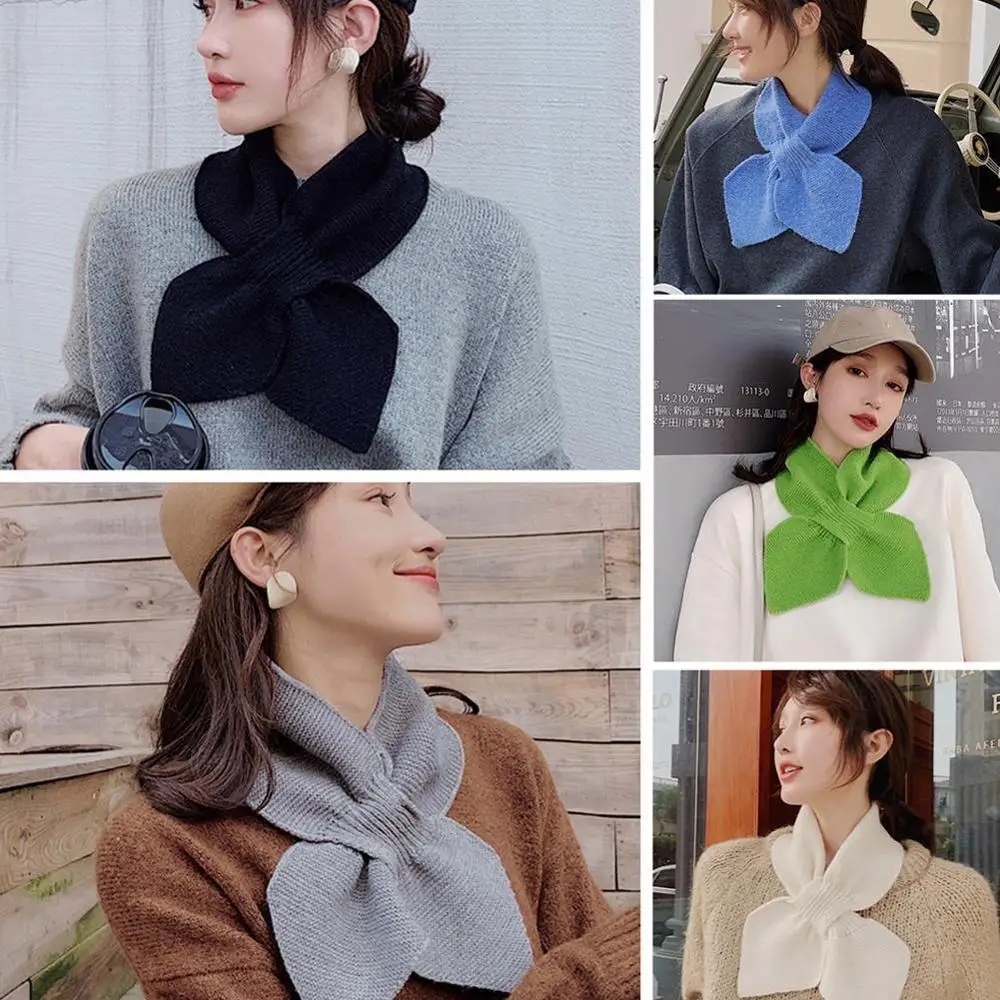 Женская Повседневная однотонная шаль с крестиком сохраняющая тепло на лямках