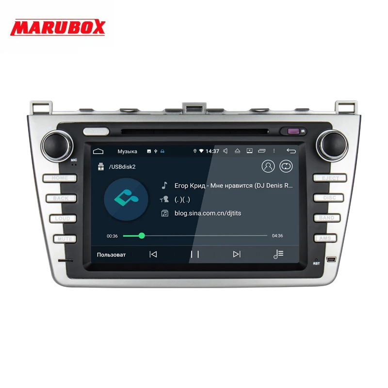 Штатная магнитола для MAZDA 6 2007-2012 MARUBOX KD8220 Штатное головное устройство Android