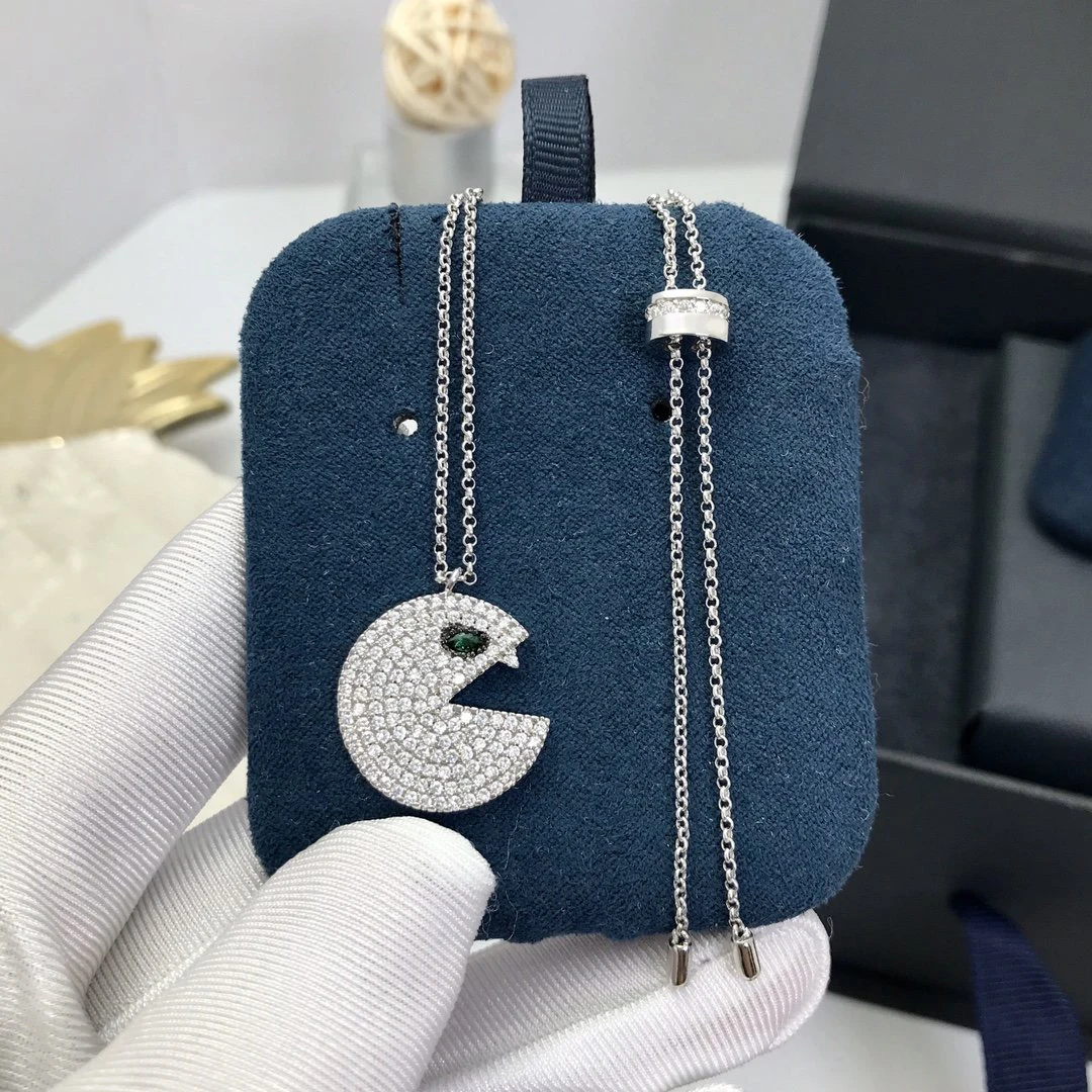 Fashion Charm Sterling Silver Original 1:1 Copy Adjustable Pacman Necklace Women Jewelry Gift With Logo | Украшения и аксессуары