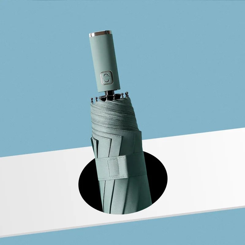 Женский зонт в деловом стиле Ветрозащитный складной портативный большой