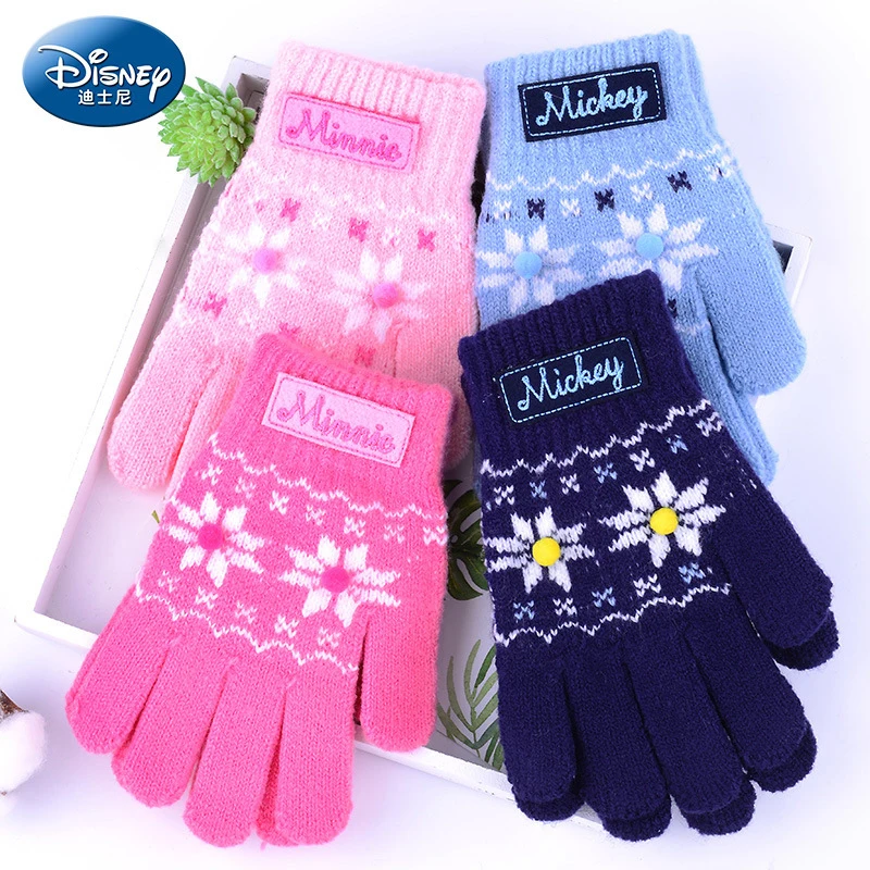 3 шт./комплект детский вязаный шарф-перчатки с Микки-Маусом | Мать и ребенок