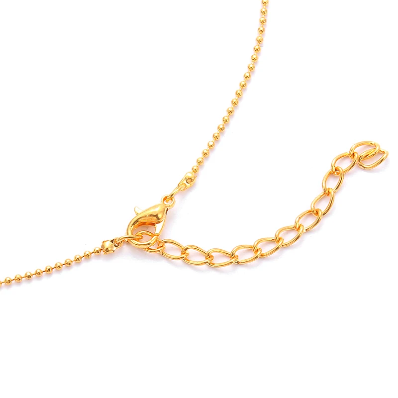 10 шт./лот 1 мм Металлические Шариковые Звенья из Бисера Позолоченные