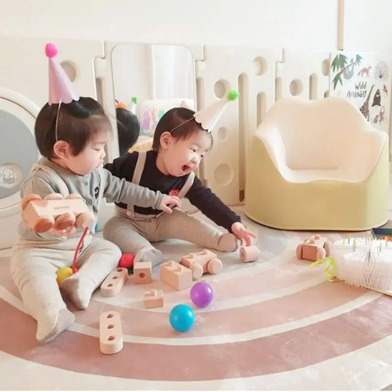 

Baby Infant Play Floor Mat Crawling Blanket Carpet Rainbow Children Playmat Rug F3ME