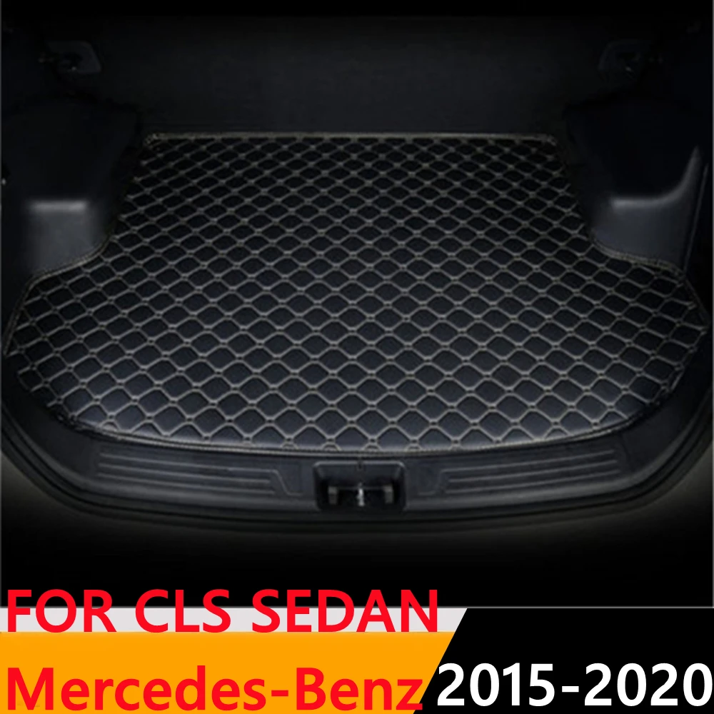 

Коврик Sinjayer для багажника автомобиля, водонепроницаемые коврики для багажника, плоский коврик для груза, коврик, подкладка для Mercedes-Benz CLS Sedan...