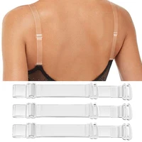 5pair10pcs plastic buckle bra straps belt womens elastic transparent silicone adjustable invisible intimates women accessories
