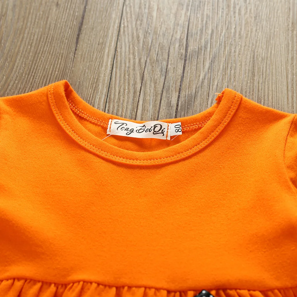 Комплекты одежды для девочек на Хэллоуин 2 предмета детское платье с оборками