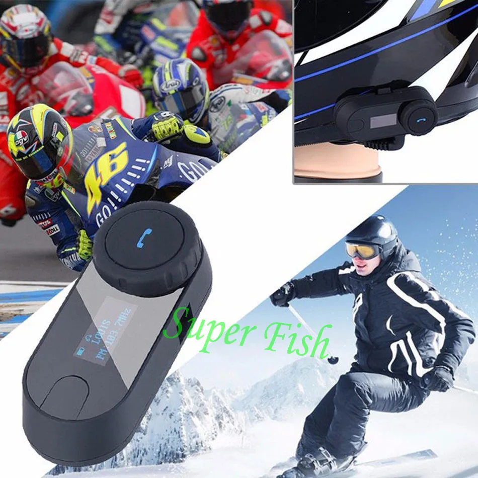 FreedConn TCOM-SC, Bluetooth, мотоциклетная гарнитура, шлем, домофон, ЖК-экран с fm-радио+ мягкий наушник