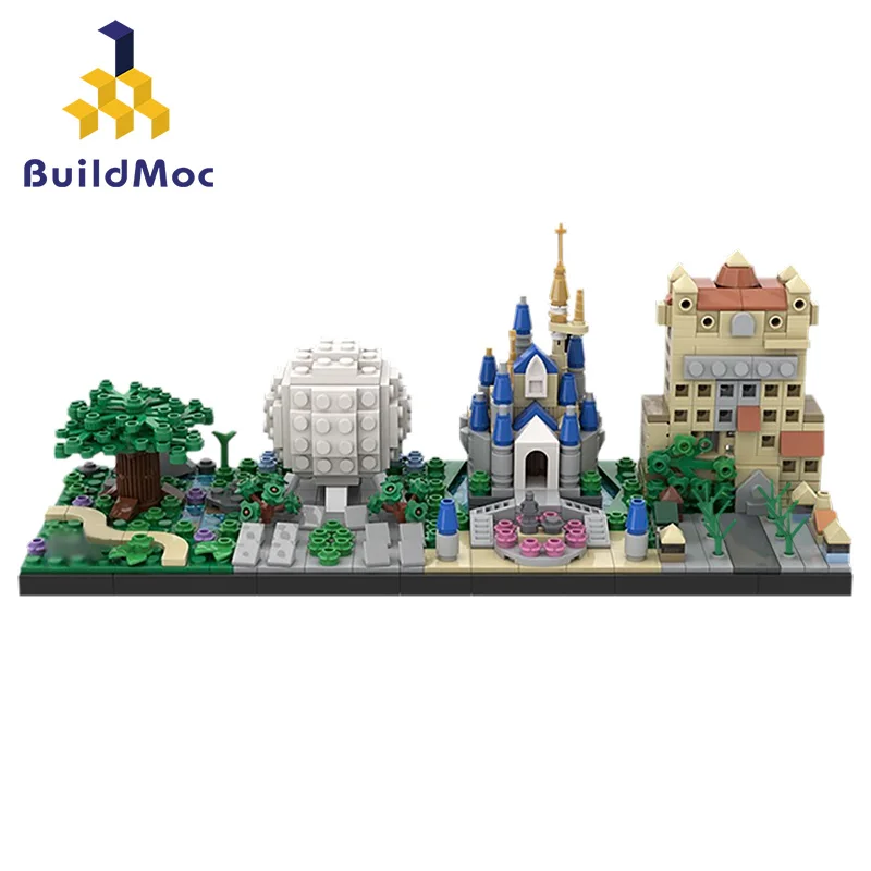 

New Magic World Skyline Street View Toys Magic Fort Building MOC-28995 Modular Apocalypse Model Building Blocks for Kids