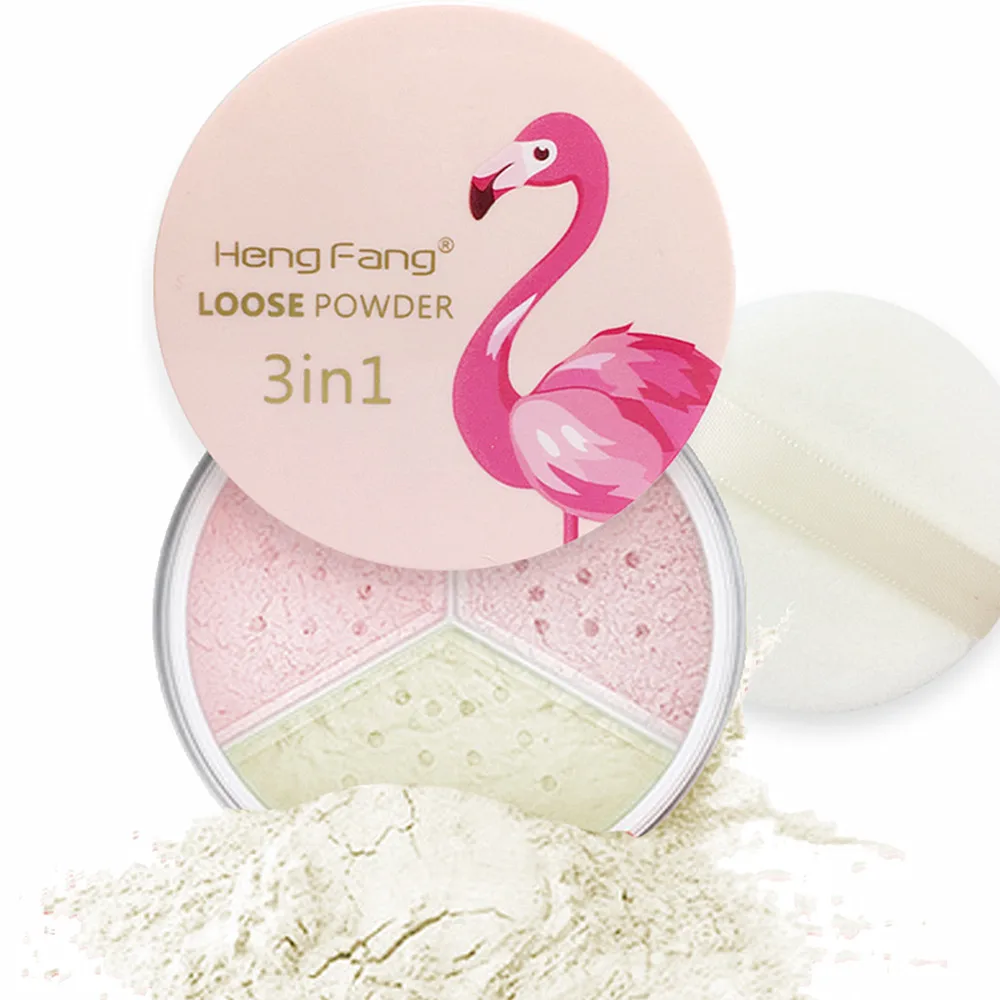 Пудра для макияжа 3 цвета модификация рассыпчатая пудра лица водостойкая кожи