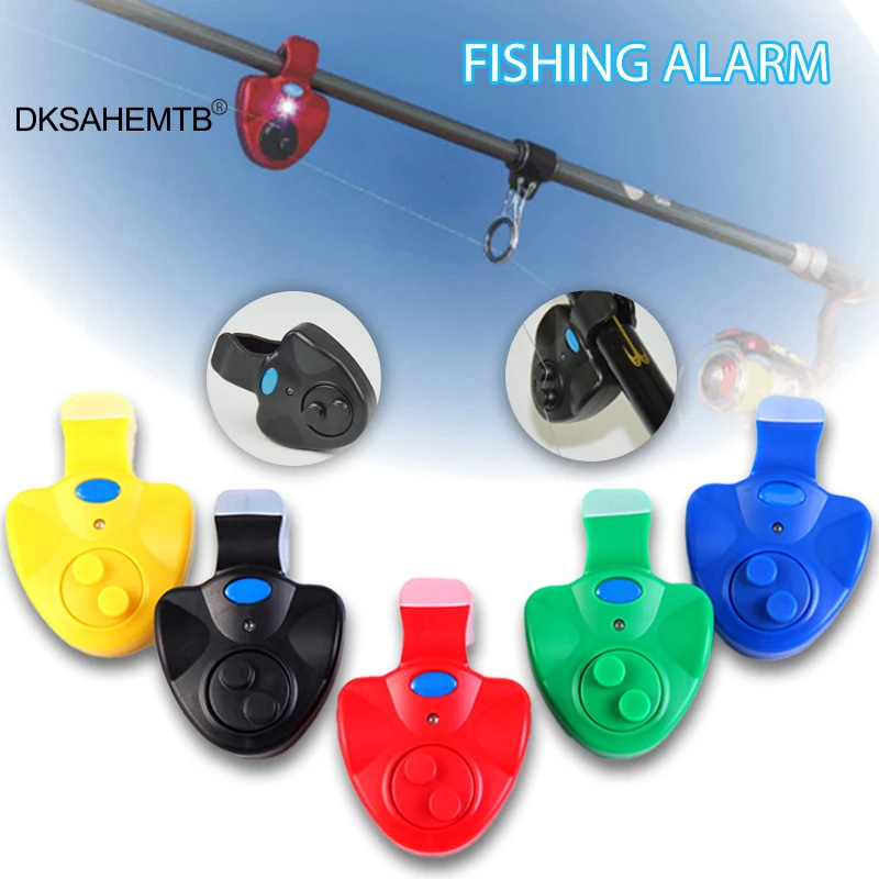 

Fishing Alarm High Sensitive LED Fishing Bite Signal Alarms Rod Clamp Clip Adjustable MJ