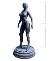 124 75mm 118 100mm resin model kits female warrior figure unpainted no color rw 219