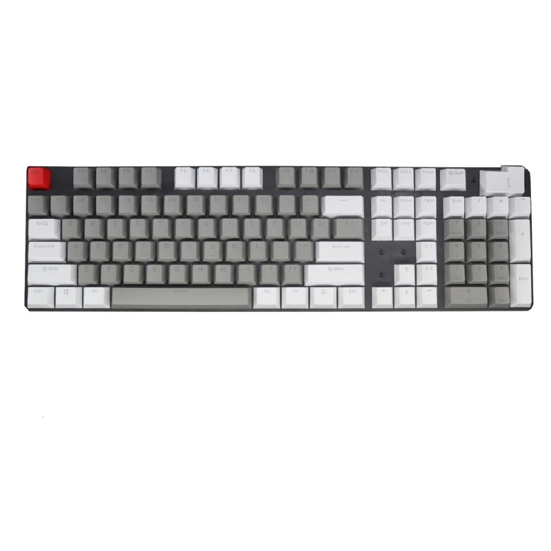 

104Keys Full Set Customized PBT Light Transmitting Keycap Double Color Injection