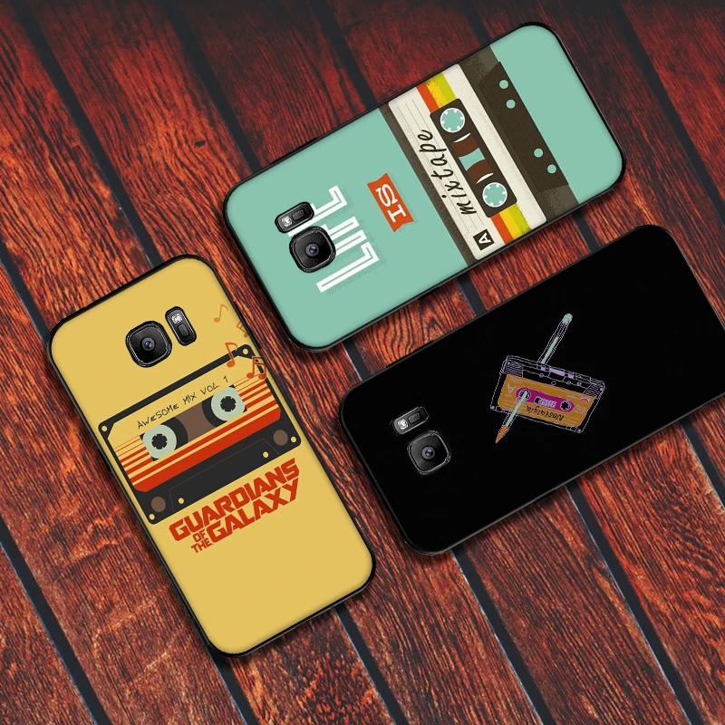 Ретро Классический Кассетный Мягкий силиконовый чехол для телефона Samsung Galaxy S6 S8