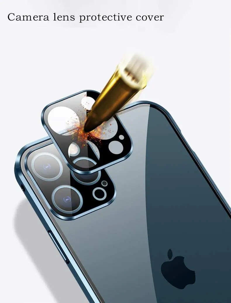 Магнитное поглощение для iPhone 12 Pro Max чехол с защитой объектива камеры