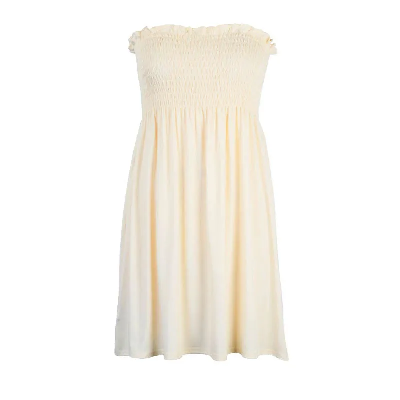 Женские вечерние платья с открытыми плечами однотонное Платье без бретелек