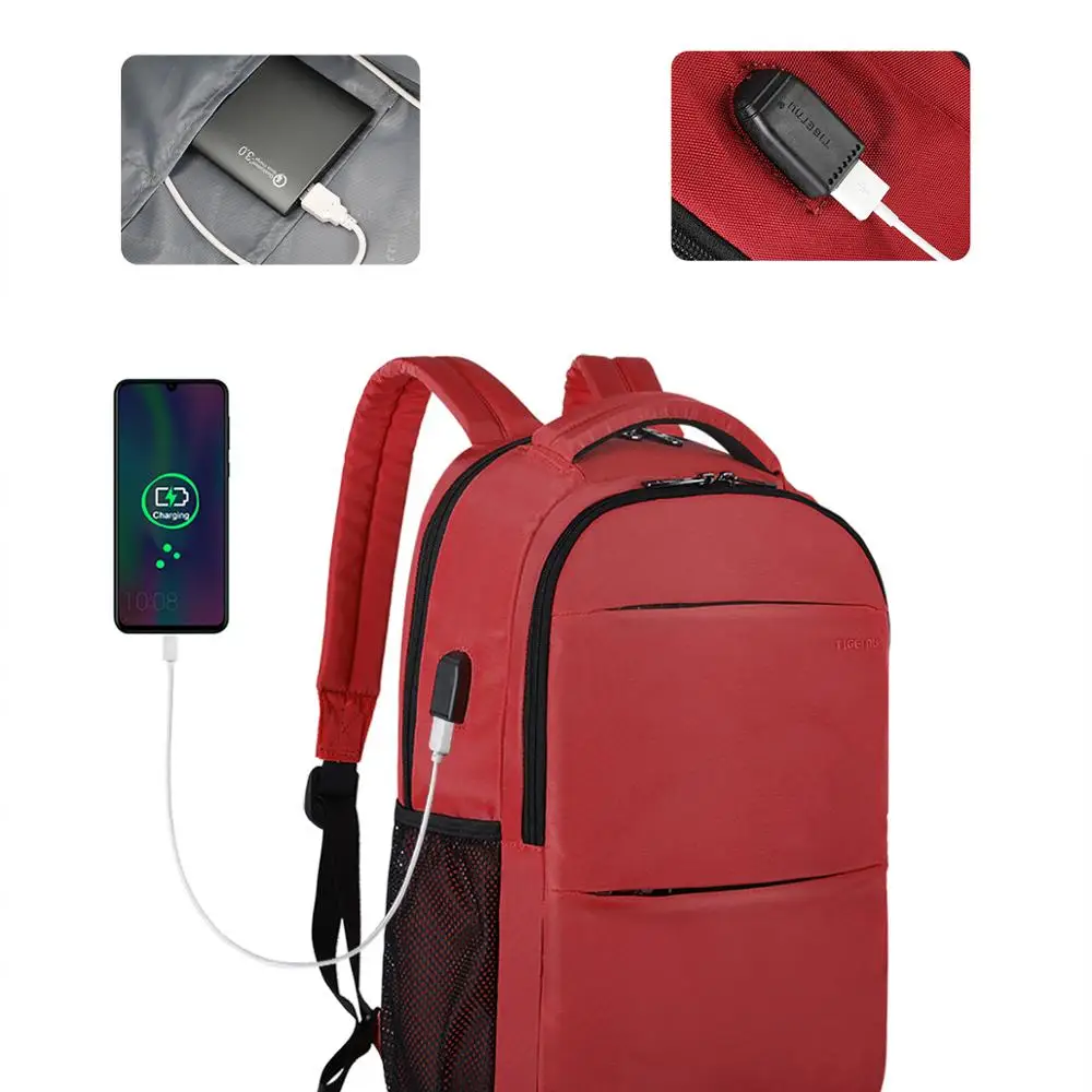 Женский рюкзак для ноутбука Tigernu 14 дюймов с защитой от кражи usb зарядкой женщин