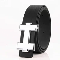 luxury designer h brand designer belts men high quality male pu leather women belt buckle strap for jeans black size 105cm