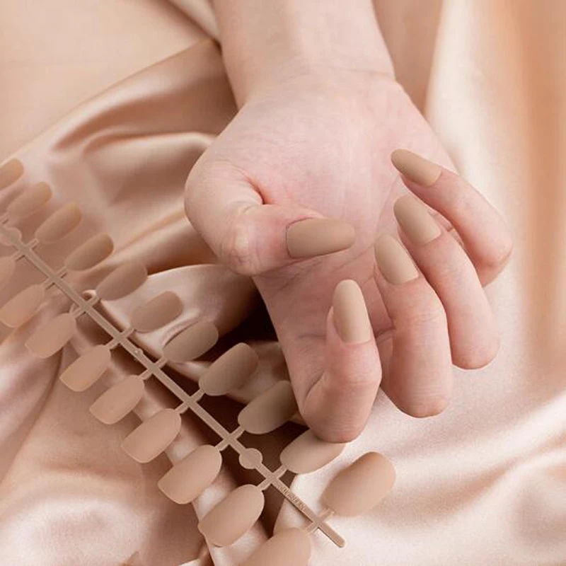 24 шт. искусственные ногти полностью закрывающие элегантные розовые градиентные