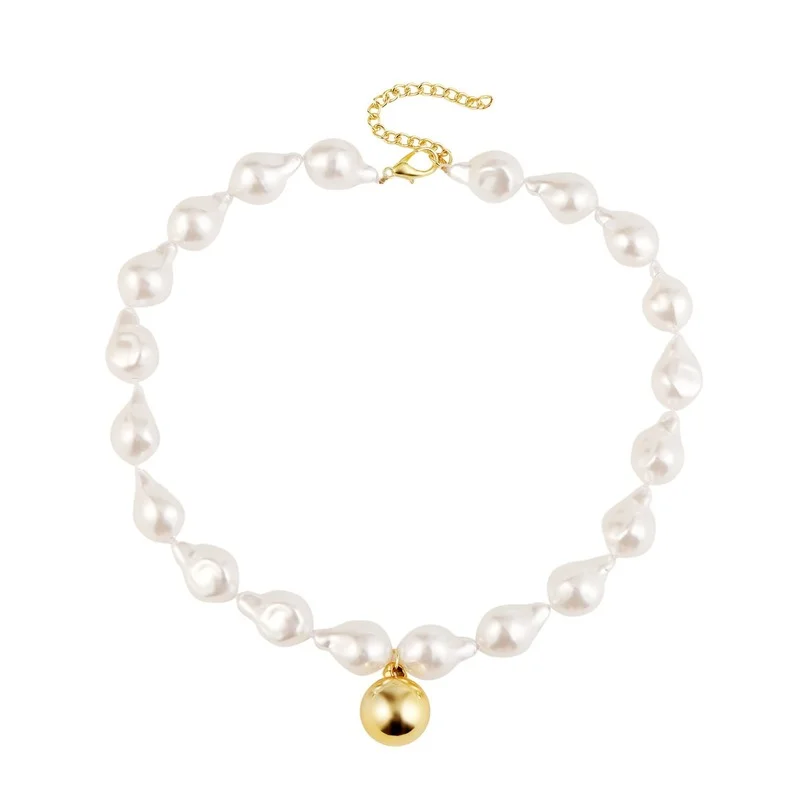 

Multilayer Necklace Brooch Coin Imitation Natural Pearl Necklace