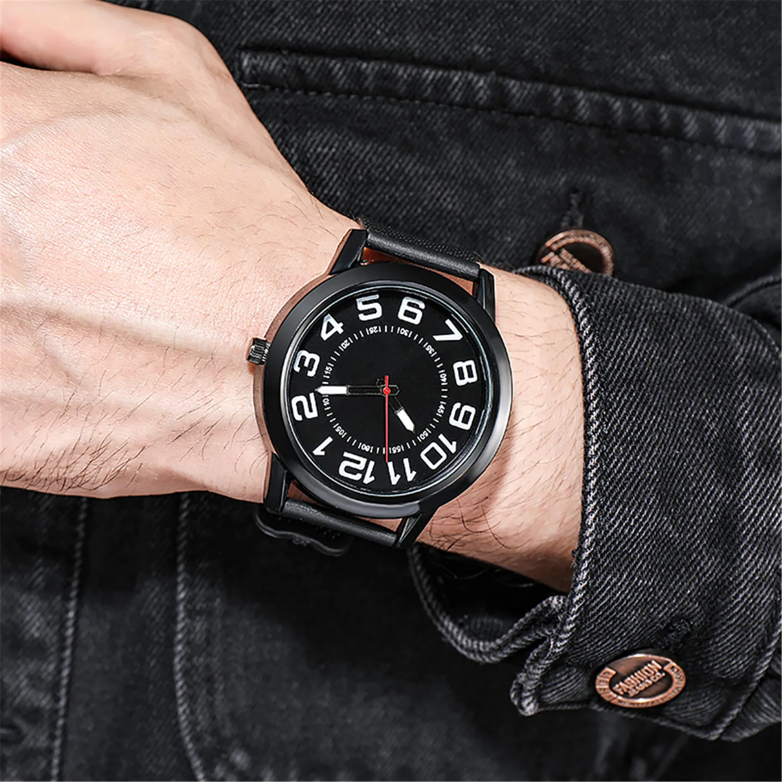 Мужские кварцевые наручные часы новинка 2021 мужские модные повседневные деловые