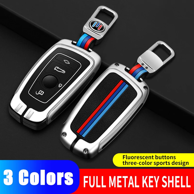 

Car Key Case Cover Key Bag For BMW X1 X3 X4 X5 X6 F20 G20 G30 Accessories Protection Car Styling Holder Leather Shell Keychain