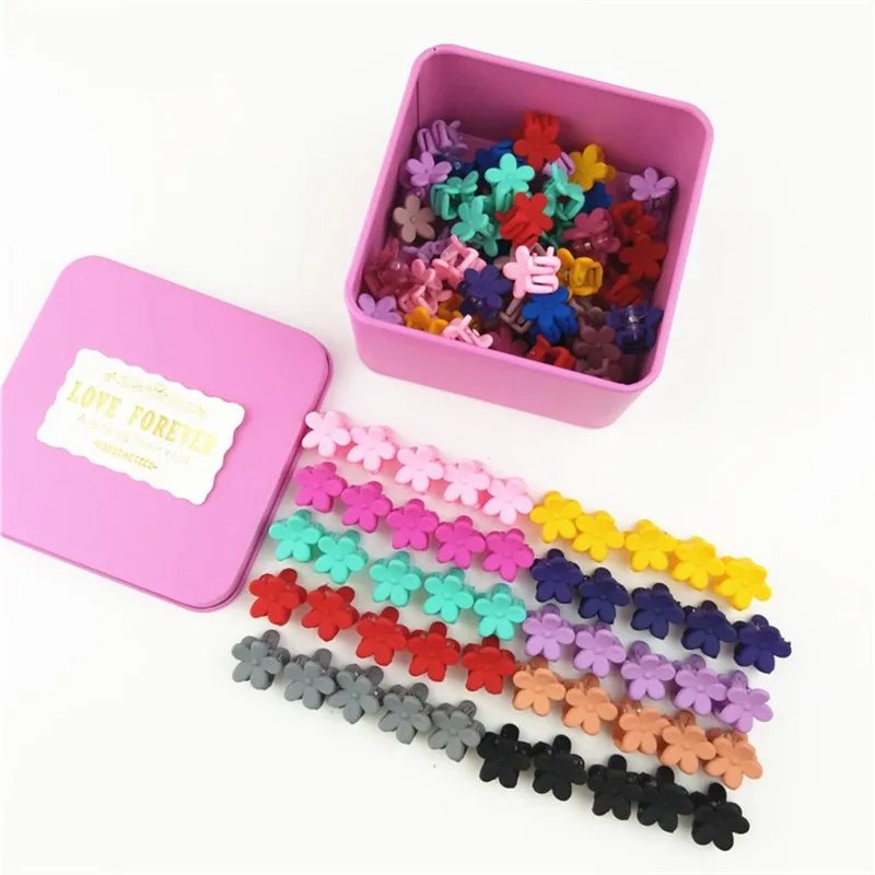 

50 шт./коркор. корейские мини заколки для волос с цветами карамельных цветов милые аксессуары для волос для девочек модные милые детские голо...