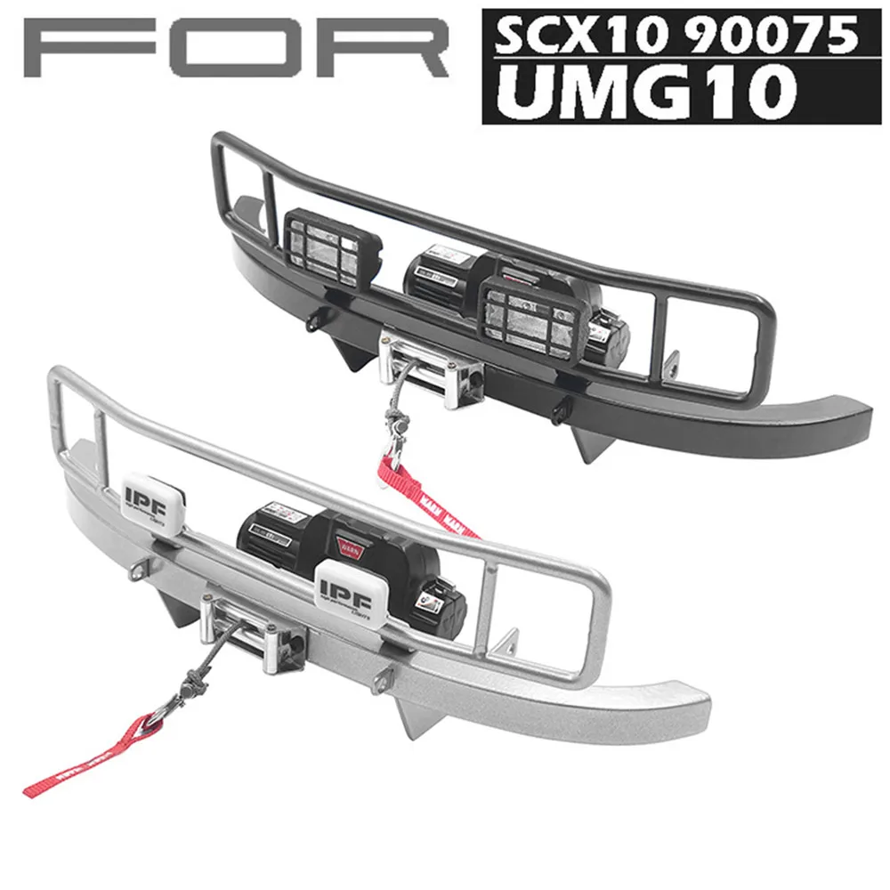 Металлическая передняя бампер сетка IPF прожектор для 1/10 Axial SCX10 90075 UMG10 Unimog