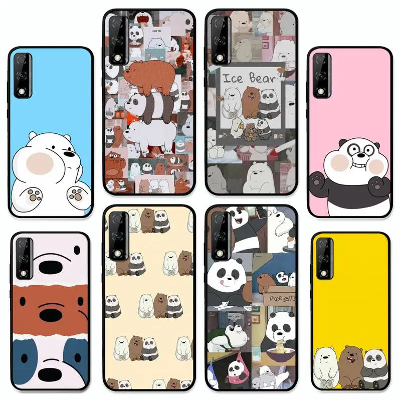 

Cartoon Funny Bear Phone Case For Huawei Y9 Y8 Y6 Prime Y7 Pro Y8s Y5 Mate 20 Pro 10 lite Cover