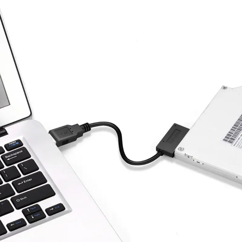 USB 2 0 Mini Sata II 7 + 6 13 контактный адаптер конвертер кабель для ноутбука комплект CD/DVD