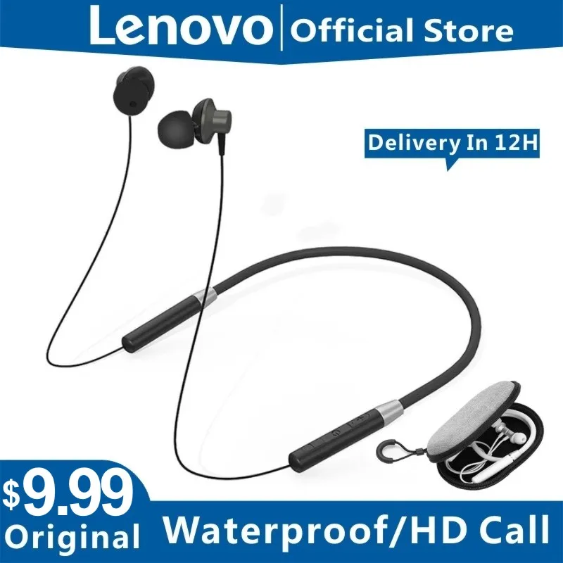 Оригинальные беспроводные наушники Lenovo HE05 Bluetooth 5 0 с шейным ободом спортивные