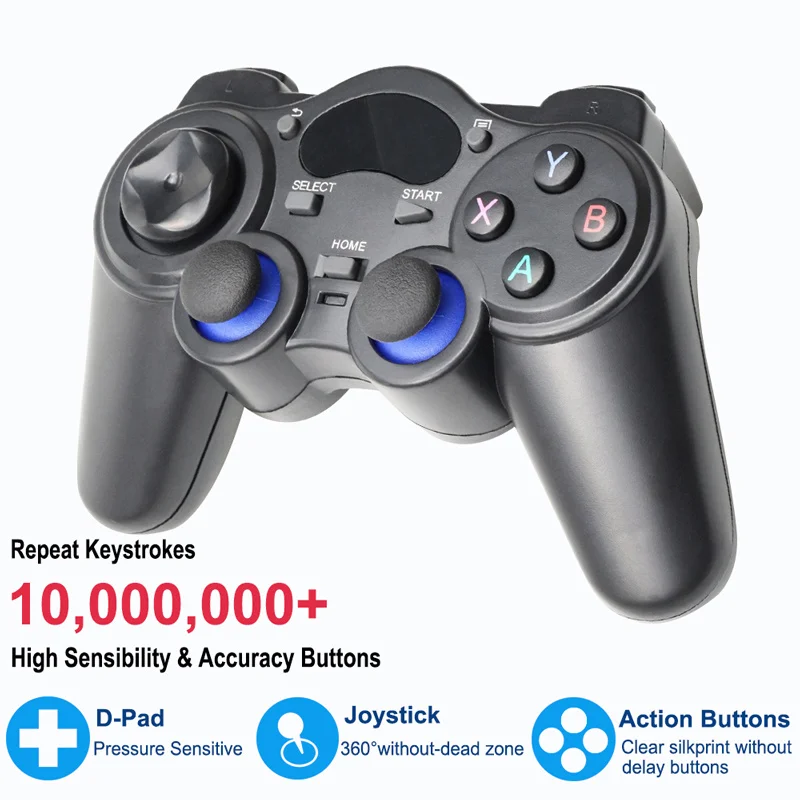 

New 2.4 Controller Gamepad Wireless Joystick Joypad with Converter For PS3/Smart Phone For Tablet Smart Box