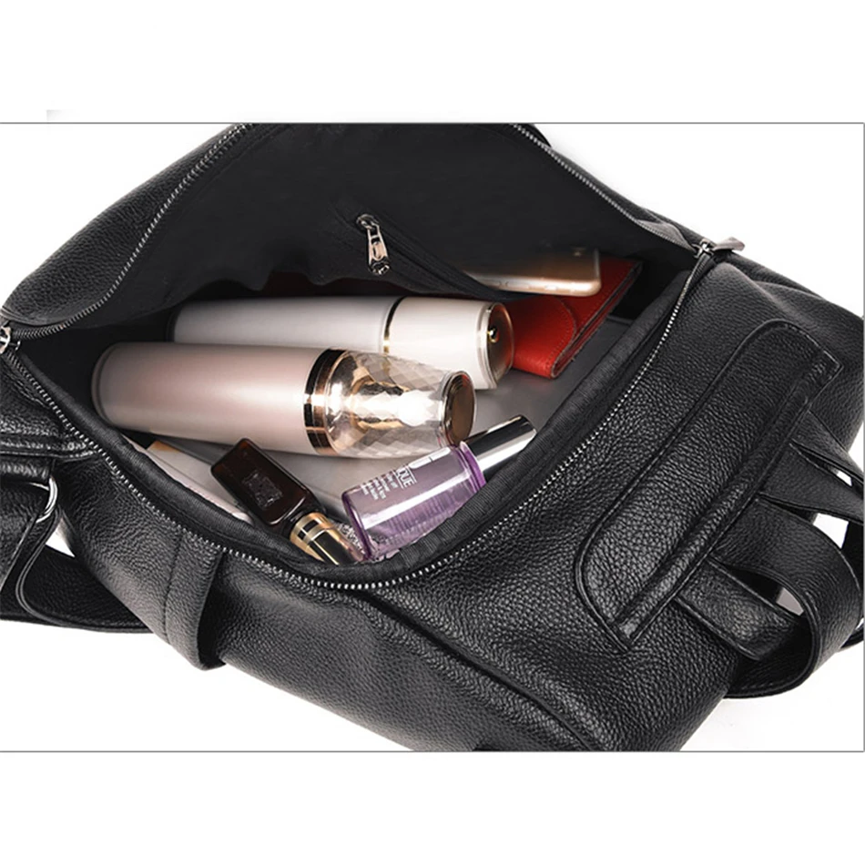 

2020 Women Luxury Soft Leather Backpack Multifunction Anti Theft School Bag for Teenager Girls Ladies Travel Backpack Rucksack