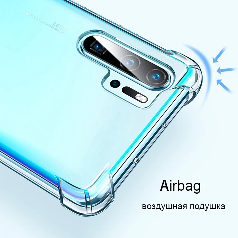 Shockproof Silicone Soft Case For Huawei P20 P30 P40 Lite Pro Mate 10 20 30 Honor 20S 20i 10i Play Mobile Phone Cover Clear Etui | Мобильные