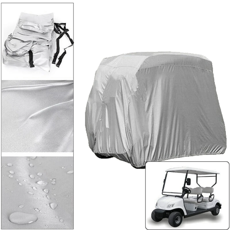

Golf Cart Sightseeing Cart Universal Waterproof Dust Cover for Yamaha EZ Go Club 242 x 122 x 168cm Black