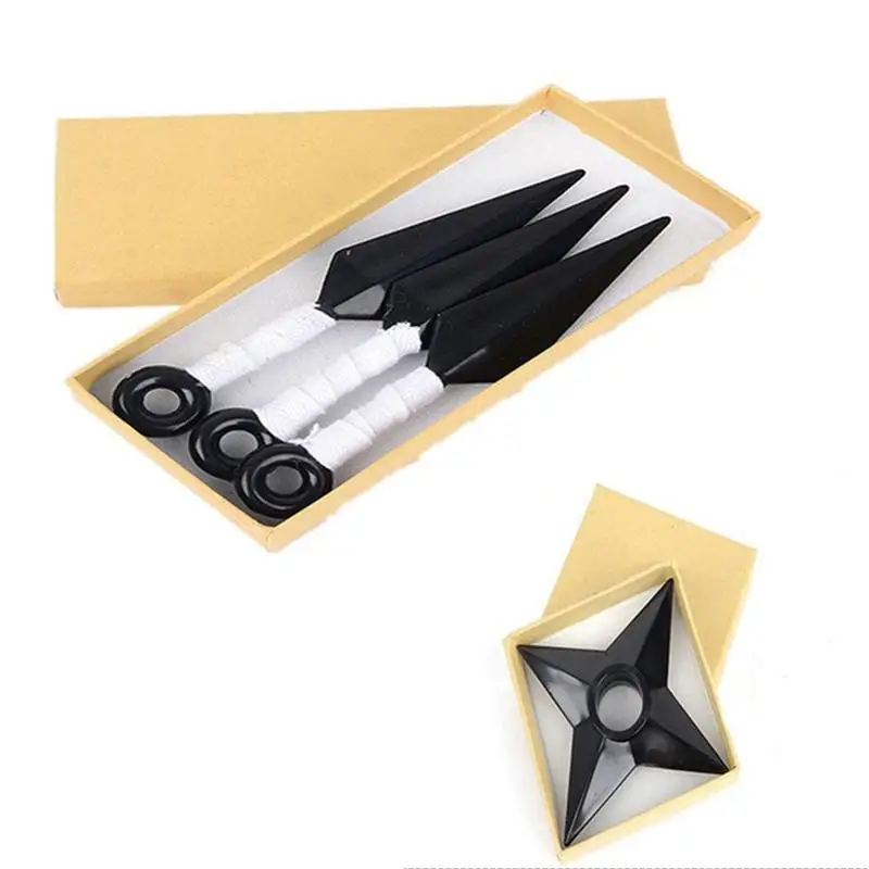 Реквизит Наруто Shuriken Какаси Саске удзумаки оружие черного мальчика метательные