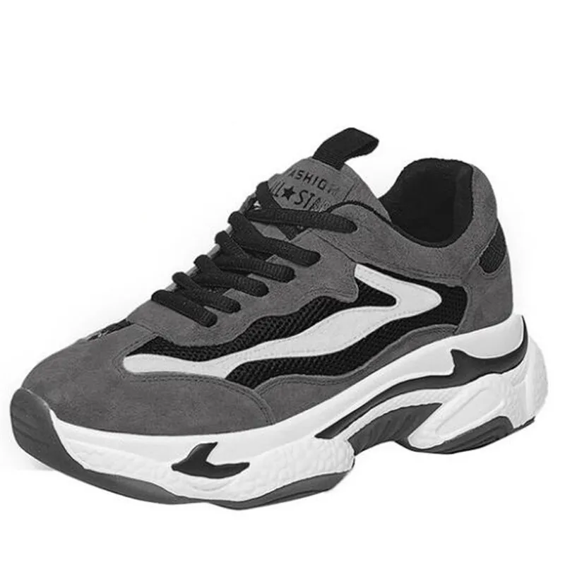 Женские кожаные туфли на танкетке Зимние теплые кроссовки | Обувь