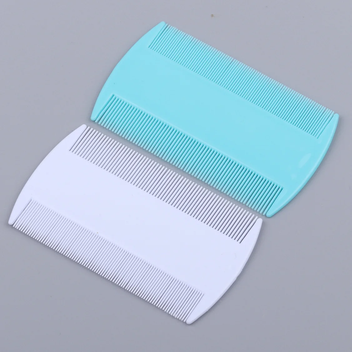 Расческа для домашних животных пластиковая двухсторонняя блох гребень вшей с