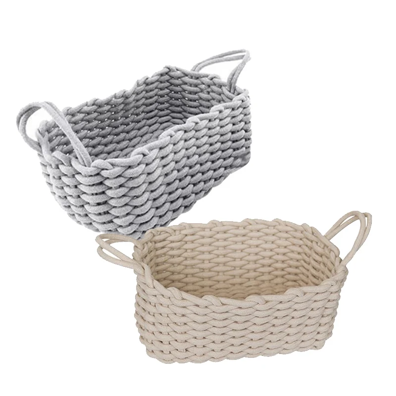 

Storage Basket Desktop Organizer Box Storage Basket Handmade Clothes Laundry Basket Natural Fabric Baby Toys