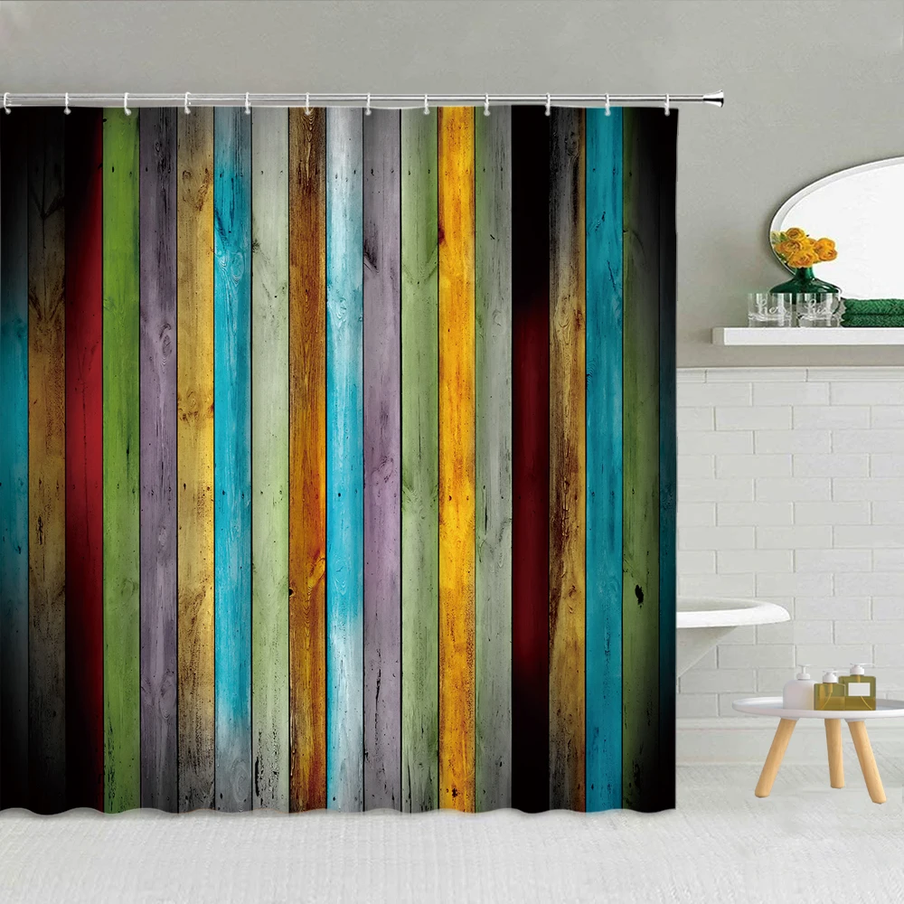 Арабская винтажная старинная деревянная дверь занавеска для душа декоративный