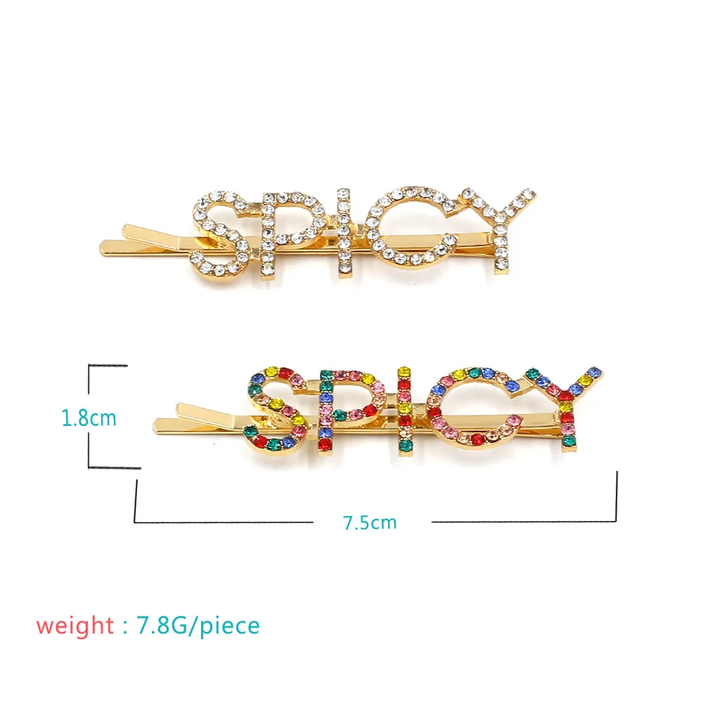 

New Simple Hairpins for Girls Women Hair Clips Geometric Letters Metal Gold Rhinestone Imitation Pearls Barrettes Accessories