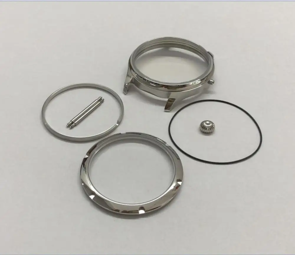 Сапфировый Кристалл 44 мм высококачественные чехлы из нержавеющей стали 316L для